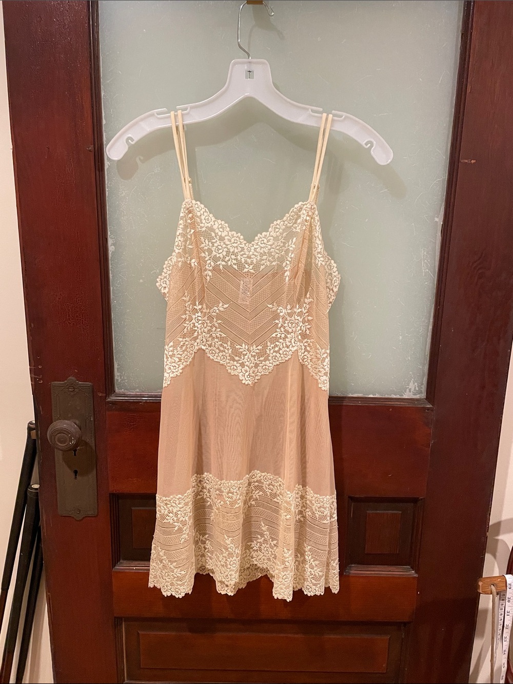 Wacoal Nude & Ivory Lace Slip Dress